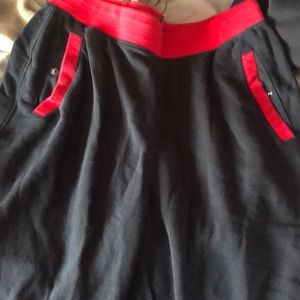 Jordan sweatpants material shorts.